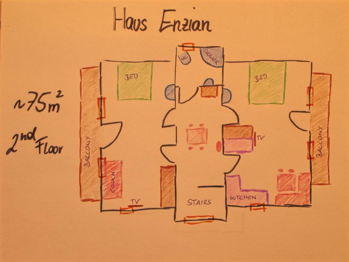 דירות הינטרסטודר Haus Enzian מראה חיצוני תמונה
